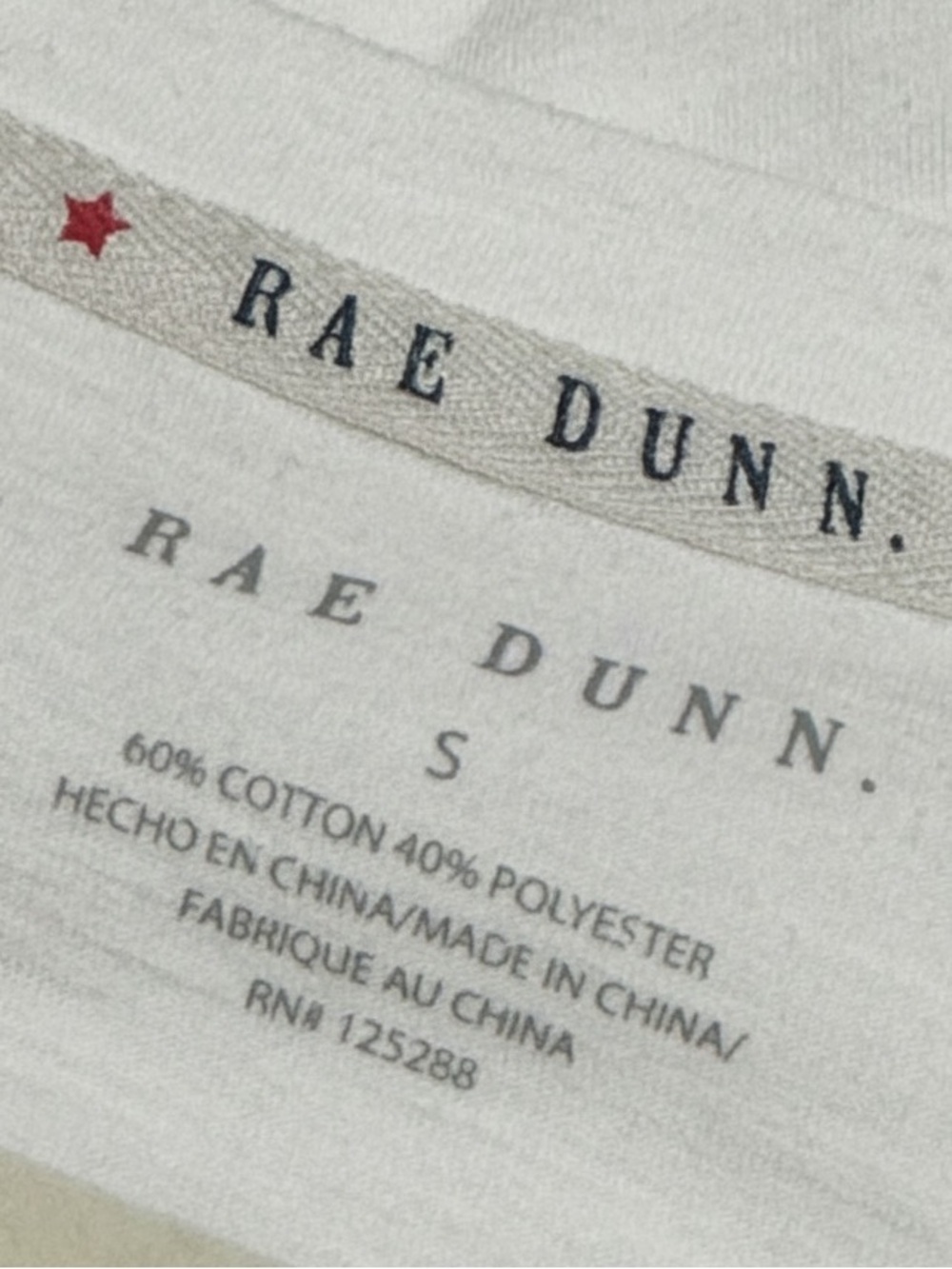 RAE DUNN HOT MESS Graphic Tee S 18” p2p White EUC - Picture 3 of 7